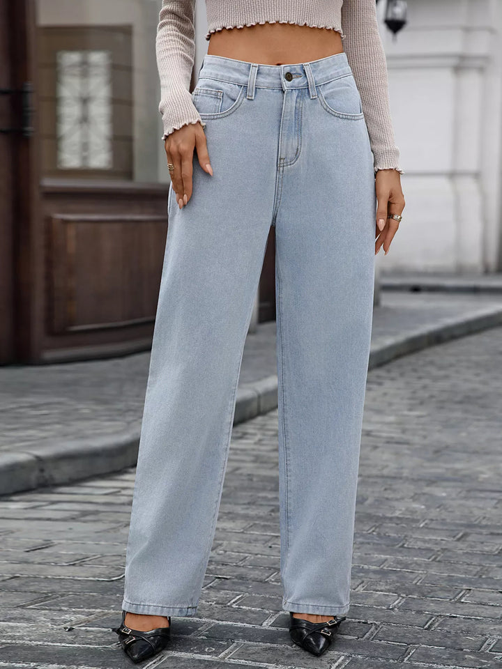 High Waisted Wide Leg Jeans