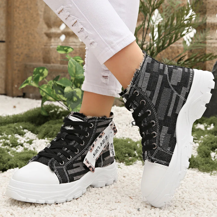 Lace Up Platform Sneakers