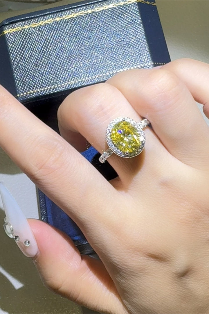 3 Carat Moissanite 925 Sterling Silver Ring Accessories