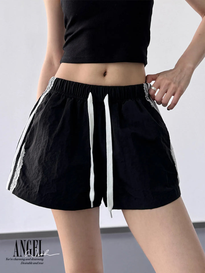 Side Stripe Drawstring Shorts