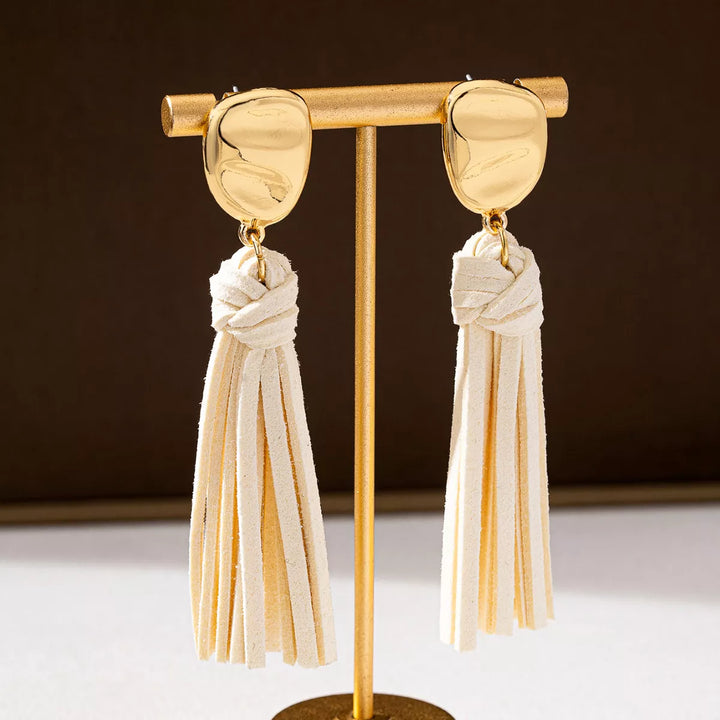 18K Gold-Plated Tassel Earrings