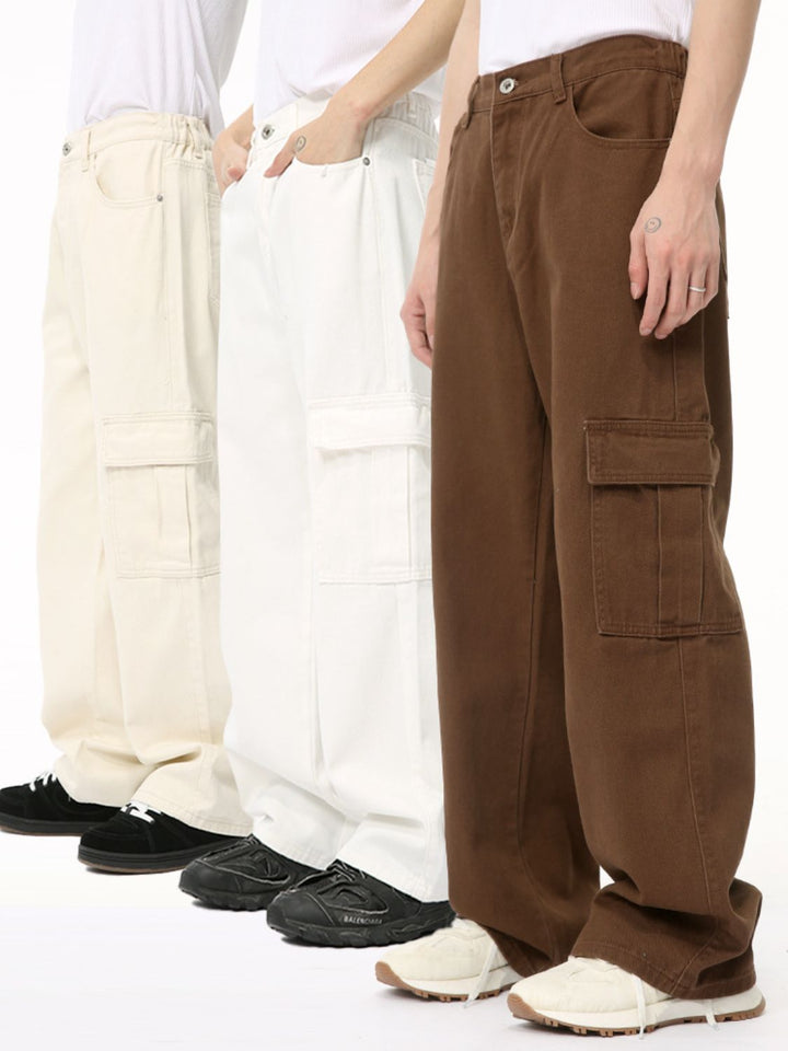 Hight Rise Wide Leg Cargo Pants