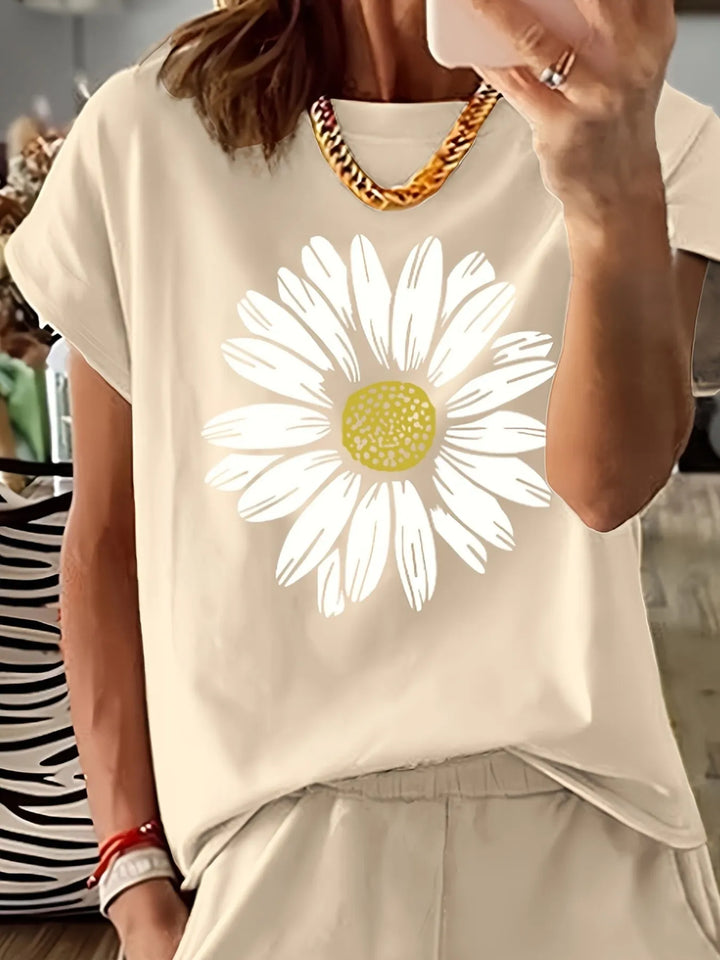 Daisy Short Sleeve Top and Shorts Two Piece Set Two Piece Dresses