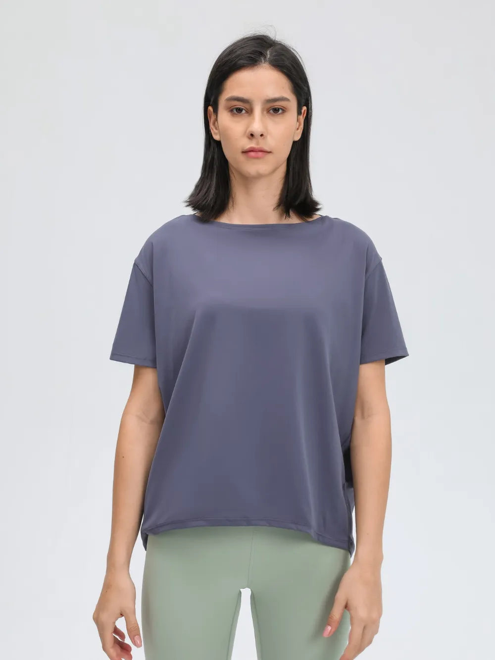 Millennia Round Neck Short Sleeve Active T-Shirt 