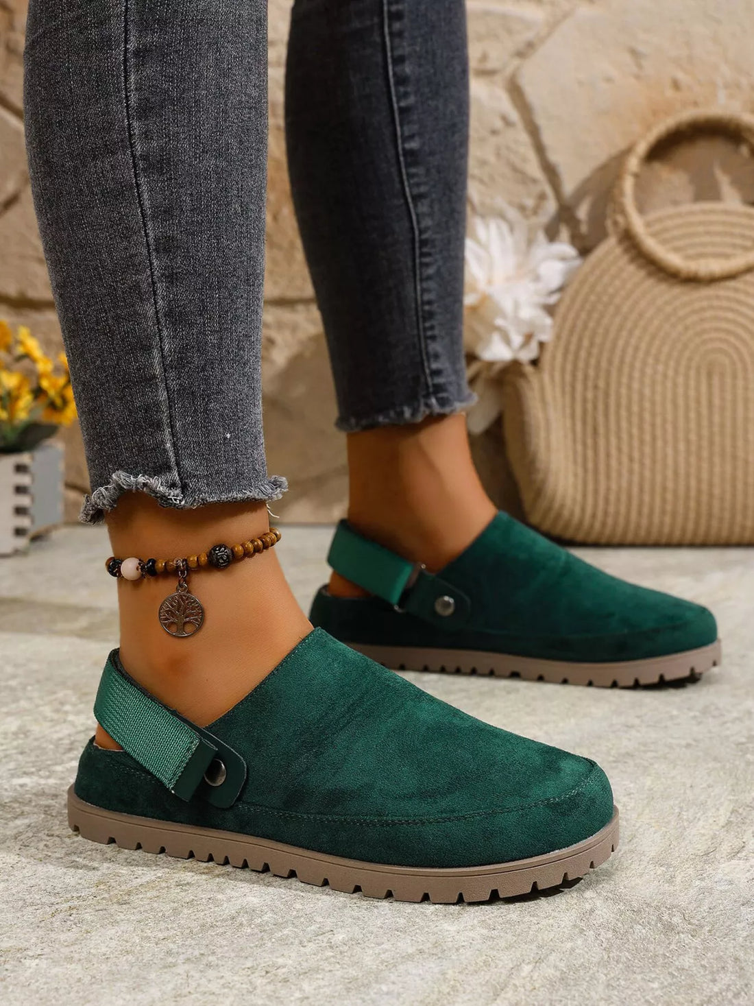 Round Toe Flats Slip-Ons 