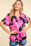 Haptics Floral Drop Shoulder T-Shirt 
