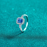 1 Carat Moissanite 925 Sterling Silver Ring 