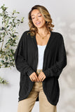 Basic Bae Full Size Ribbed Cocoon Cardigan 