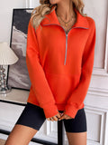 Ivy Lane Half Zip Raglan Sleeve Sweatshirt 