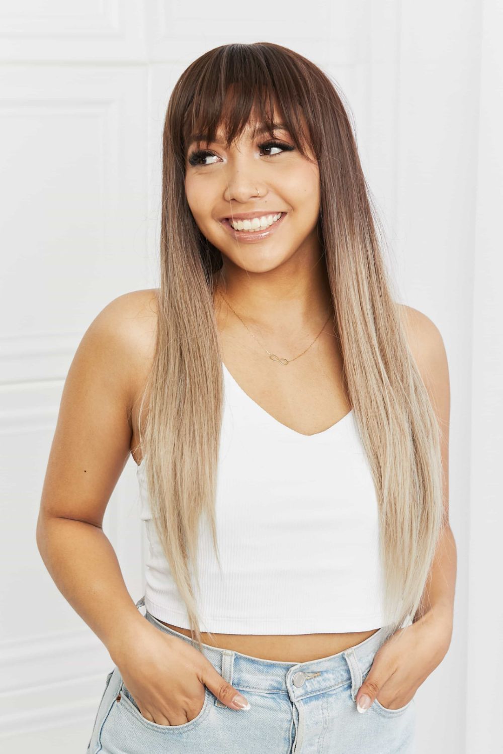 Long Straight Synthetic Wigs 26'' 
