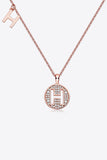 Moissanite A to J Pendant Necklace 