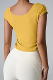 Round Neck Short Sleeve Active T-Shirt 