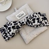 2 Piece Leopard Bow Hair Clip 