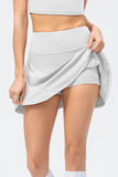 High Waist Wide Waistband Active Skirt 
