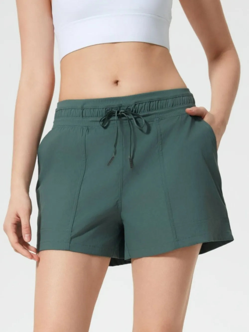 Millennia Drawstring Active Shorts with Pockets 