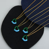 Heart Pendant Titanium Steel Necklace 