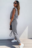 Padded Shoulder Top and Joggers Lounge Set Lingerie & Nightwear