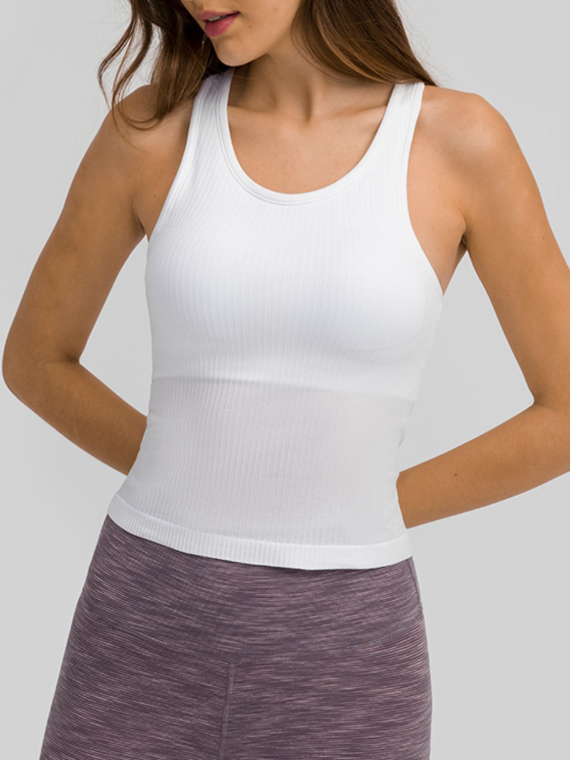 Millennia Round Neck Racerback Active Tank 