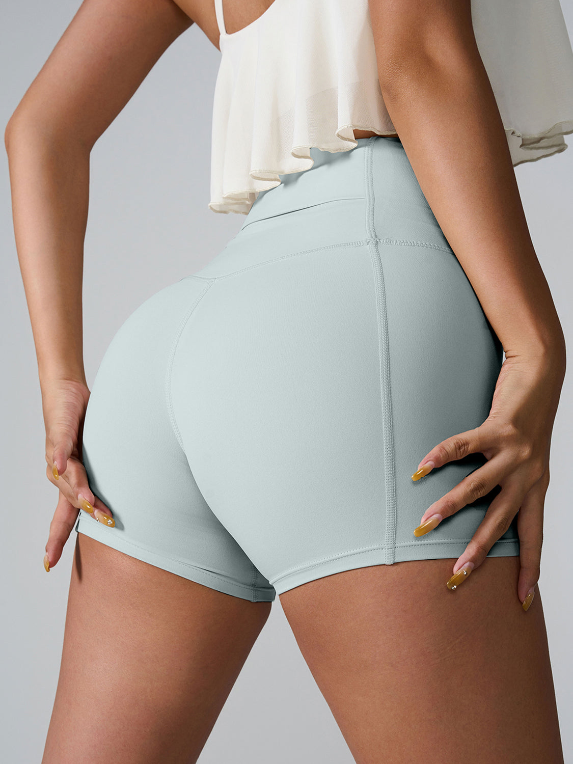 High Waist Active Shorts 