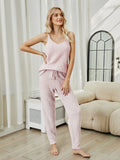 Fuzzy V-Neck Cami and Pants Lounge Set Lingerie & Nightwear