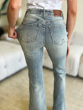 Judy Blue Full Size Mid Rise Flare Jeans 
