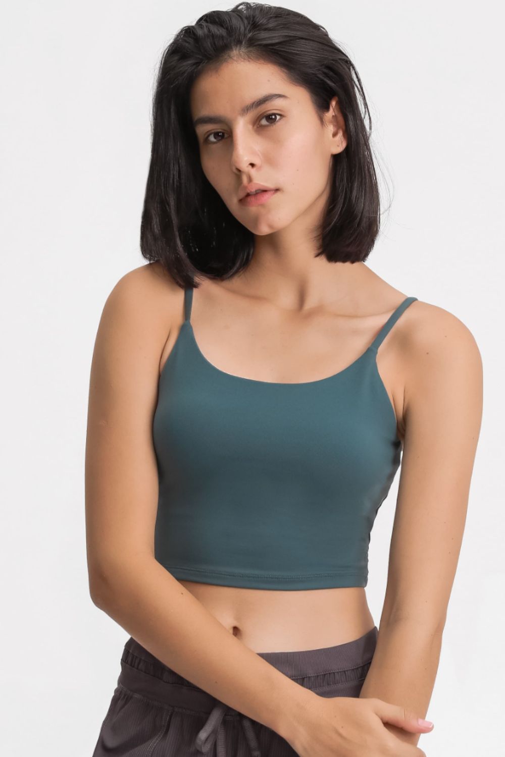 Millennia Feel Like Skin Scoop Neck Sports Cami 