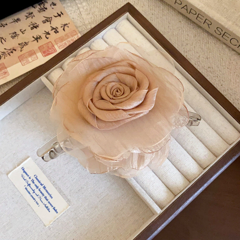 Flower Acrylic Hair Claw Clip 