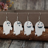2 Piece Alloy Acrylic Ghost Dangle Earrings 