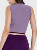 Millennia Drawstring Ruched Wide Strap Active Tank 