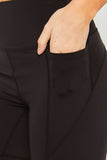 Love Tree High Waist Seam Detail Active Shorts 