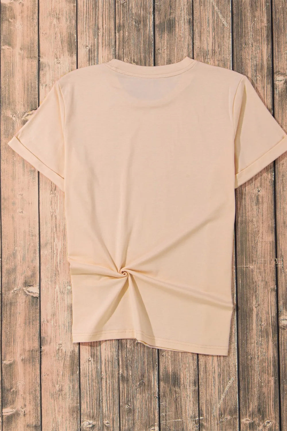 Pumpkin Round Neck Short Sleeve T-Shirt 