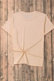 Pumpkin Round Neck Short Sleeve T-Shirt 