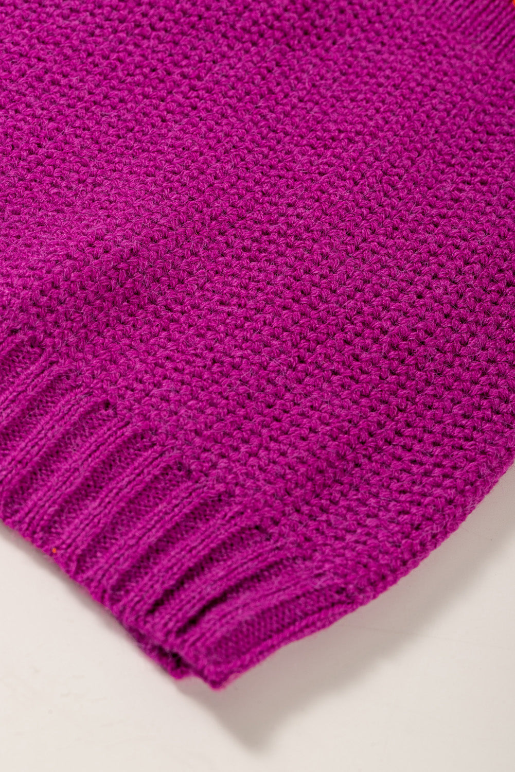 Color Block Drop Shoulder Round Neck Sweater 