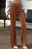 High Waist Corduroy Flare Pants 