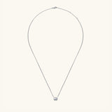 1 Carat Moissanite 925 Sterling Silver Pendant Necklace 
