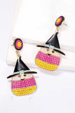 Witch's Hat Shape Synthetic Pearl Dangle Earrings 