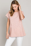 Cotton Bleu by Nu Label Plaid Short Sleeve T-Shirt 