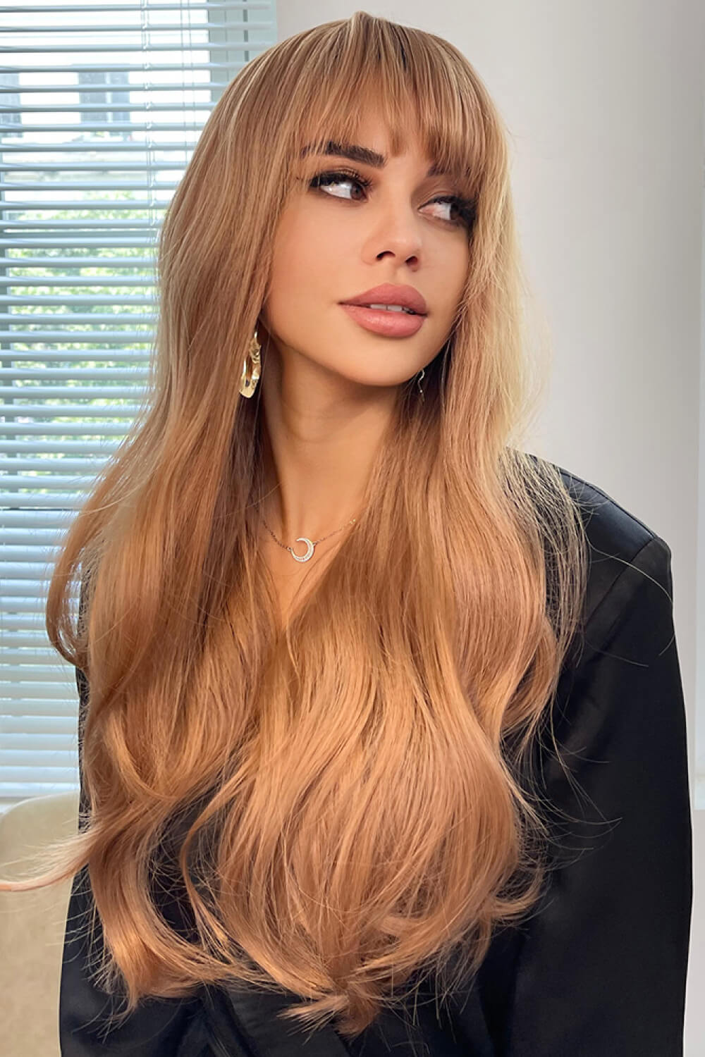 Natural Wave Full Machine Synthetic Wigs 26" 