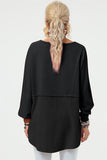 Double Take Full Size Long Sleeve High-Low T-Shirt 