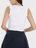 Millennia Drawstring Ruched Wide Strap Active Tank 