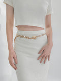 Rhinestone Metal Belt 