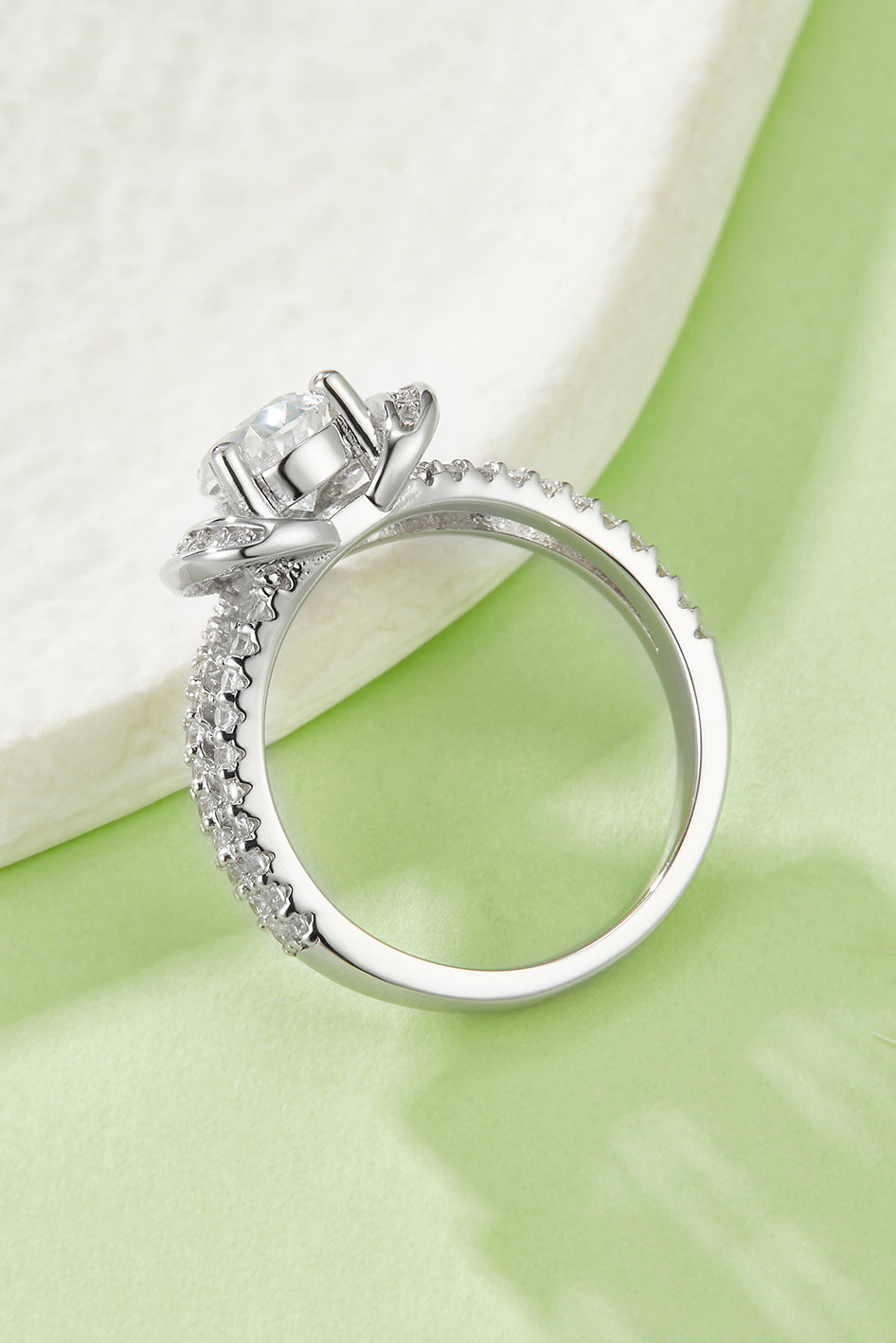1 Carat Moissanite 925 Sterling Silver Heart Ring Accessories