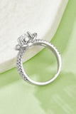 1 Carat Moissanite 925 Sterling Silver Heart Ring Accessories