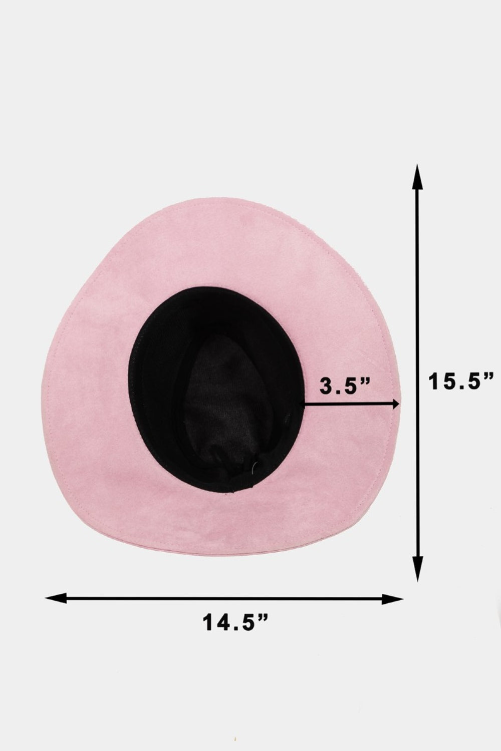 Fame Braided Faux Suede Hat 