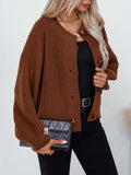 Button Down Long Sleeve Cardigan 