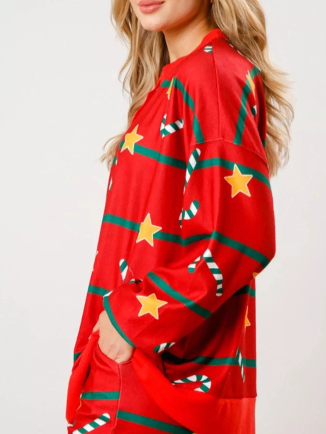 Christmas Long Sleeve Top and Pants Lounge Set Lingerie & Nightwear