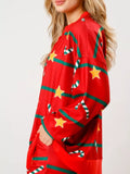 Christmas Long Sleeve Top and Pants Lounge Set Lingerie & Nightwear
