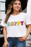 Plus Size Round Neck Short Sleeve T-Shirt 