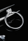 1 Carat Moissanite 925 Sterling Silver Solitaire Ring 