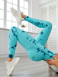 Printed High Waist Active Leggings 